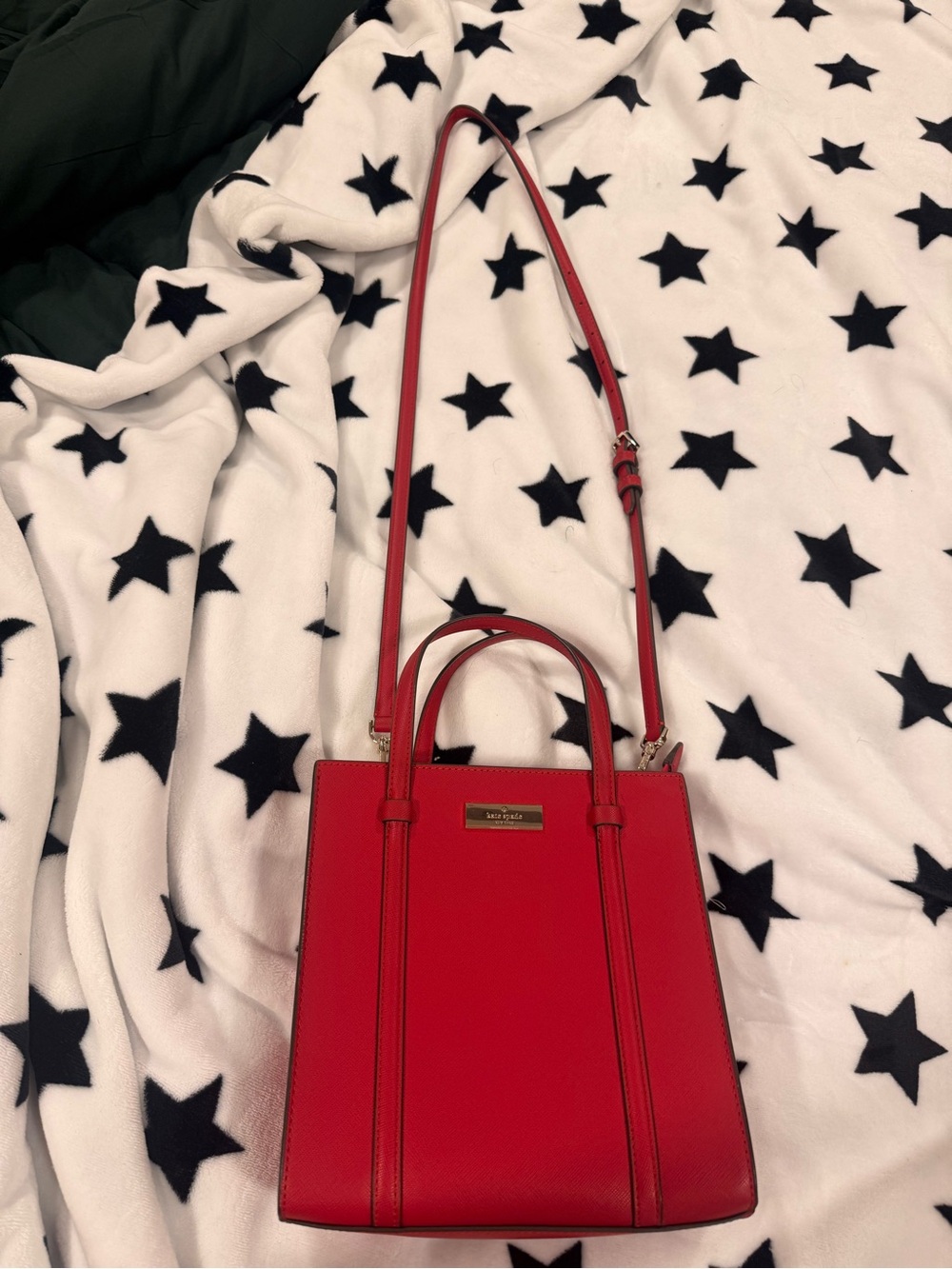 kate spade Red Leather Crossbody Tote